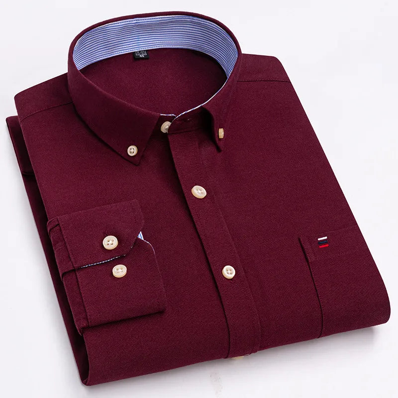 Corbin Cotton Button-Up Long Sleeve Shirt