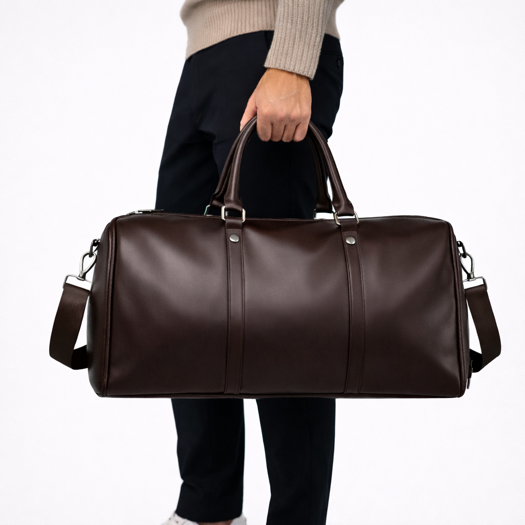 Montari Genuine Leather Duffle Bag