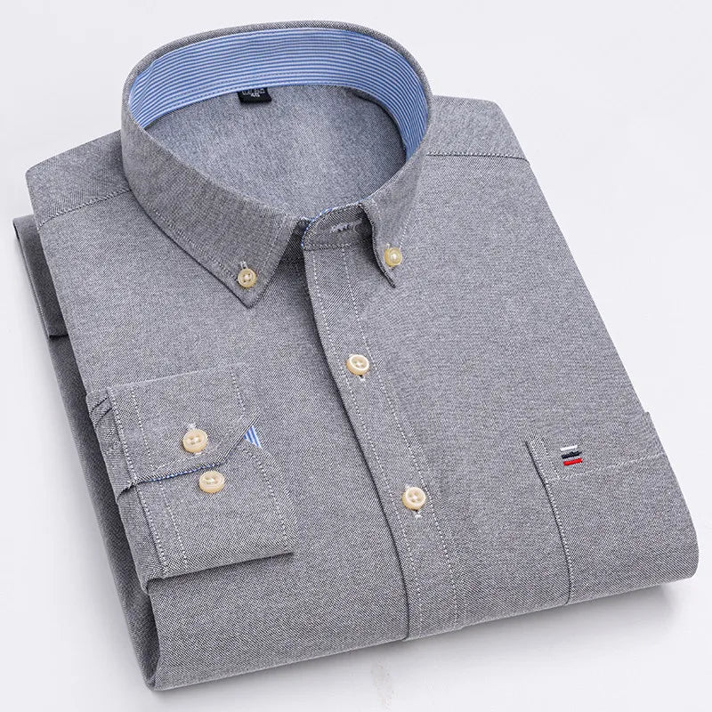Corbin Cotton Button-Up Long Sleeve Shirt