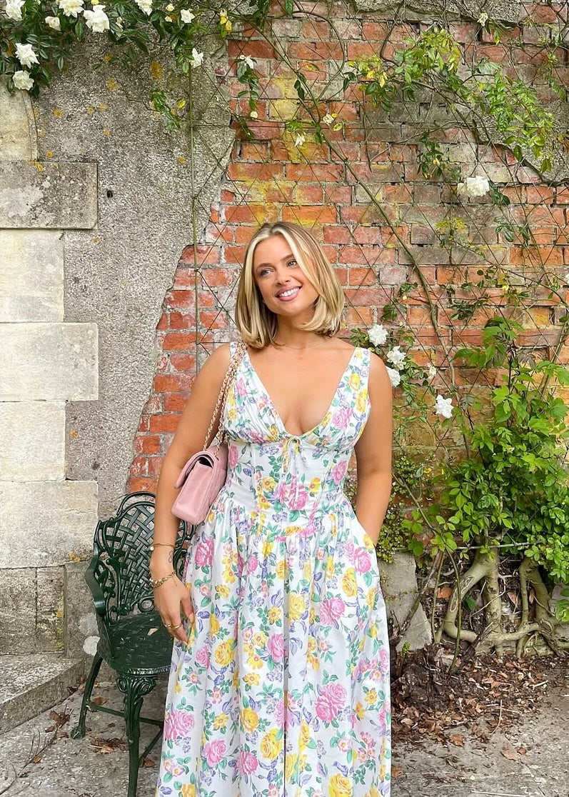 Floral Midi Dress – Women's Summer Dress
