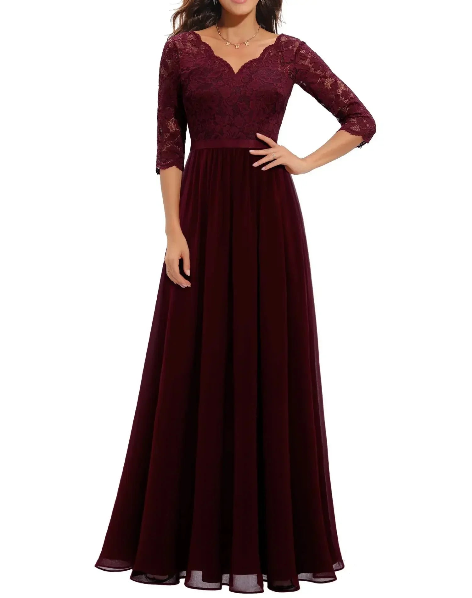 Lace Maxi Dress – Women's Evening Dress