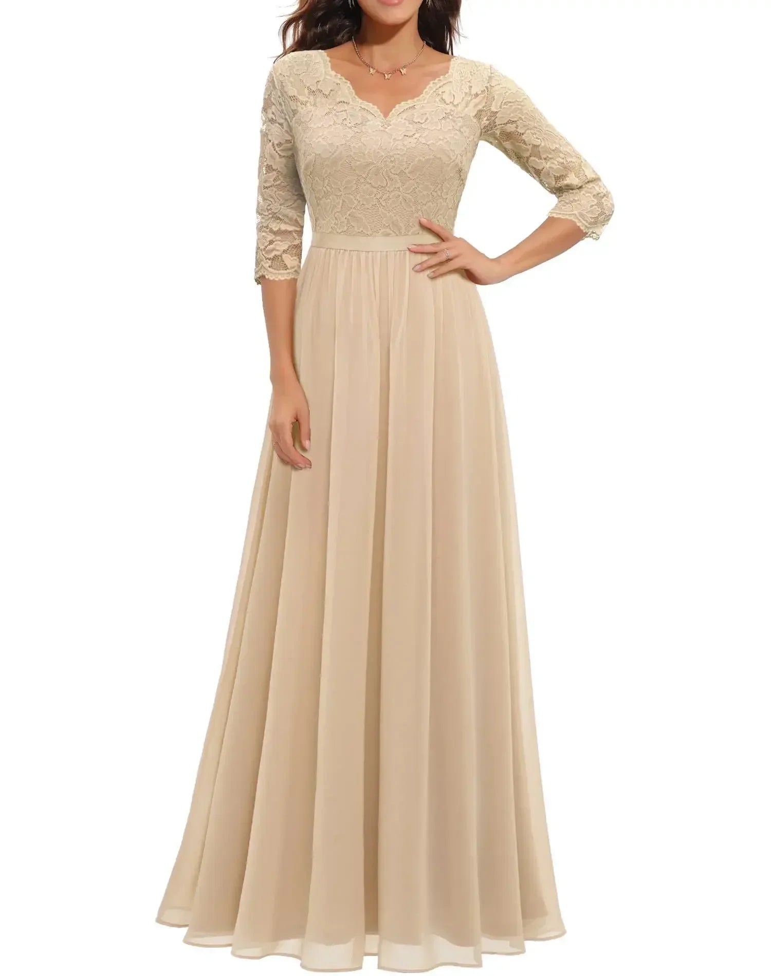 Lace Maxi Dress – Women's Evening Dress